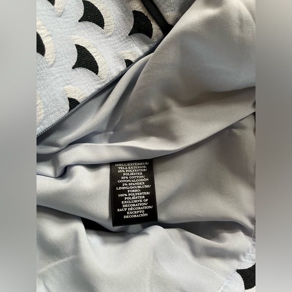 Ann Taylor textured skirt-light blue/black/white..above knee size 10 - Picture 4 of 12